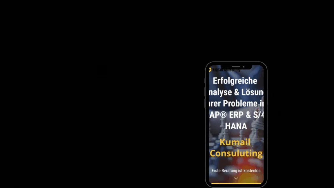Screenshot der Website Kumail Consulting